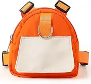 Pet Backpack,Pet Harness Backpack,Adjustable Small Decorate,Dog Saddle Bag, Dog Harness Bag,for Fashionable Pets,for Small or Medium Doggy Travel Hiking Walking (Orange)