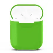 For AirPods 2nd Gen Case, Silicone Protective Cover, Green