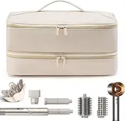 Double-Layer Shark Carrying Case, Shark Flexstyle Bag for Revlon One-Step Hair Attachment /Volumizer/Styler, Stylish Hair Dryer Travel Case Water Resistant Bag Organized for Hair Accessories & Tools