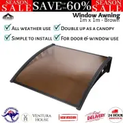 Outdoor DIY Door Window Awning Patio Cover Clear Canopy Sun Rain Shield Shade AU