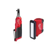 Milwaukee Ratchet 1/4" 12V Li-Ion Variable Speed Brushless w/ Rover Flood Light