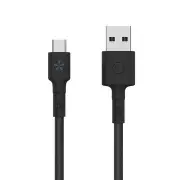 Micro USB Braided Wire Night Vision Lighting Fast Charging Data Cable From Xiaomi System BLACK COLOR