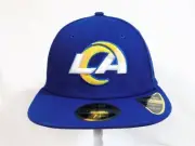 New Era NFL Los Angeles Rams On Field Sideline 59FIFTY Fitted Hat Sz 7 1/4 RARE