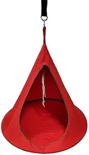 Portable Hanging Chair Hammock - Butterfly Swing Chair for Outdoor, Mosquito-Proof & Waterproof, Supports 100KG/220 LBS red 100 * 110cm