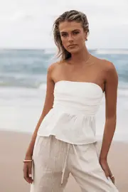 [PUP4] Maia Top - White XS White