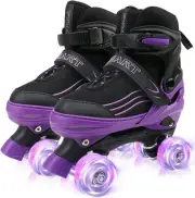 HXWY Kids Roller Skates for Boys Girls Child Toddler Beginners, Adjustable 4 ...