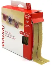 VELCRO Brand Sticky Back Tape | Beige 15 Ft Roll | Cut to Length Hook and Loo...