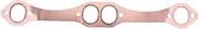 CAREG Compatible with SBC Oval Port Coppers Header Exhaust Gaskets Reusable Oval Gaskets Compatible with Chevy SB 327 305 350 383 Engines RS-EG001-2 (Color : Copper)