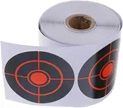 ALL IN RED BOX Splatter Target Stickers, Reactive Paper Targets, 250 Pcs Adhesive Shooting Targets with Fluorescent Yellow Impact for BB Gun, Pellet Gun, Airsoft, Rifle Shooting Practice
