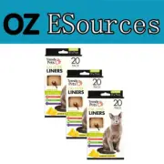Durable 60pcs Leak Proof Eco friendly Cat Litter Tray Liners Lemon Scented