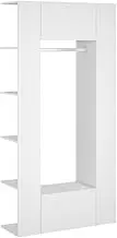 Hallway Cabinets 2 pcs White Engineered Wood - Slim Storage Solution for Entryway & Small Spaces, Durable & Space-Saving