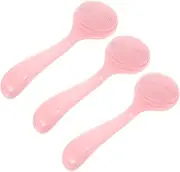 Beatifufu Face Brush 3pcs Silicone Cleansing Brush Gentle Deep Clean Face Scrubber for Women Skin Care Tool