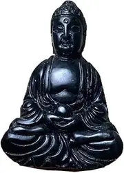 TUOYUANPU Natural dark green jade Buddha good luck pendant for men women, Stone, stone