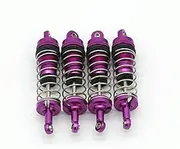 For Wltoys 124008 124010 144001 144002 144010 124017 124019 RC car metal shock absorber PO accessories shock absorbers(PURPLE)