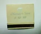 VINTAGE WEDDING DAY MATCH BOOK - MANDY & STEVE 3-10-82 EXCELLENT CONDITION