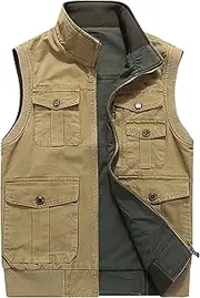 [Generic] Men's Spring And Autumn Vests Lightweight Sleeveless Outdoor Outerwear Full-Zip Polar Fleece Vest