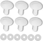 Milisten 1 Set 280 Hub Screw Pond Suction Wheel Plug Water Mug Bumper Net Hooks Brake Car Skimmer Slide Pool Filter Hot Tub Chemicals Swimming Pool Cleaner Screw Cup White PC