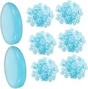 NULYLU 400PCS Luminous Pebbles for Fish Tanks and Gardens Decorative Glow Stones Handmade Glow The Dark Rocks for Landscaping and Indoor Decor
