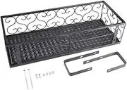 MUNEFE Balcony Railing Planter, Railing Plant Holder, Balcony Plant Shelf for Hotel, Balcony Garden, Home Gardening and Other Decorations