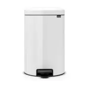 Brabantia Newicon 20L/47cm Pedal Rubbish Bin Waste/Trash Garbage Storage White