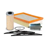 Sakura Front Wiper Blades & Filter Service Kit for Ssangyong Korando 3.2L 98-00