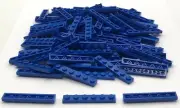 Lego 100 New Blue Plates 1 x 6 Studs Pieces