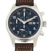 IWC Pilot Chronograph Spitfire Stainless Steel Black Dial IW387903