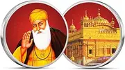 Golden Temple Silver Coin Coloured (999) Pure Silver 20 Gm