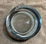 STROMBERGSHYTTAN Mid Century Stromberg Glass GUNNAR NYLUND Geode Ashtray Signed