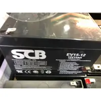 在飛比找蝦皮購物優惠-SCB EV15-12 插PIN 12V15Ah 電動腳踏車