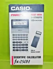 Vintage Casio FX-250H Scientific Fraction Calculator New In Box