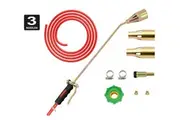 SpringUp 3 Nozzles Weed Burner Kits Shrub Grass Killer Butane Gas Torch Garden