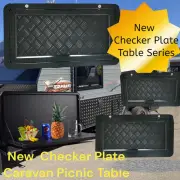 CARAVAN MOTORHOME POPTOP CAMPER FOLDOUT DROP DOWN PICNIC TABLE BLACK 800X450MM