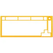 Glorious Top Frame for GMMK Pro 75 Percent Golden Yellow
