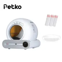 在飛比找森森購物網優惠-PETKO 智能貓砂機 / 貓砂盆 可APP遠端操控-清潔配