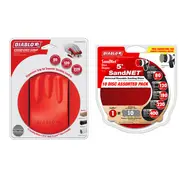 Limited Time Offer: Diablo Comfort-Grip Hand Sanding Block + SandNET 5'' Disc Assorted Pack Set