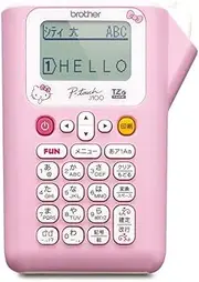 [Brother] Industries PT-J100KTP P-Touch Label Writer, Kitty Pink, 0.1-0.5 inches (3.5-12 mm) Width, TZe Tape