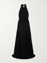 [Christopher Esber] Christopher Esber - Maico Open-back Jersey Maxi Dress - Black - UK 12 UK 12 Black