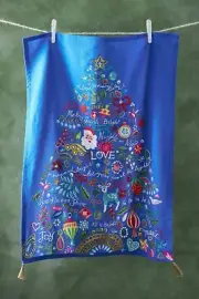 NEW Anthropologie Danielle Kroll Treetops Glisten Kitchen Tea Dish Towel NWT