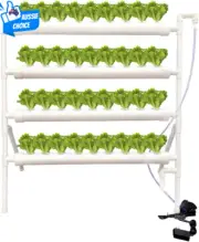 36 Plant Hydroponic Grow Kit Vertical Garden System Indoor Outdoor Herbs Veggies