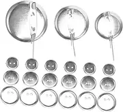 [SEWOART] 90pcs Alloy Brooch Bases Diy Breastpin Trays Sturdy Craft Materials for Custom Jewelry Creations