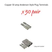 100 x 50 amp Anderson Plug Copper Terminals