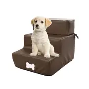 Pet Dog Leather Stair Steps