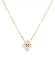 Roberto Coin 18K Yellow Gold Love in Verona Diamond Flower Pendant Necklace, 16-18