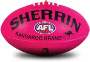 Sherrin AFL KB Synthetic Supergrip Football Pink