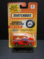 Vintage 1991 Matchbox Moving Parts / Snorkel Fire Engine / MB63 / NIP