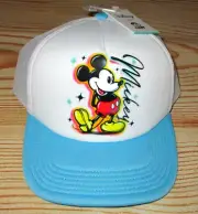 MENS NEFF DISNEY MICKEY MOUSE WHITE BLUE CAP SNAPBACK ADJUSTABLE TRUCKER HAT