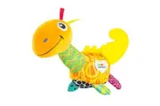 Lamaze Mini Teether 13cm Dino Colourful Textured Baby Toy w/ Rattle/Crinkle 0m+
