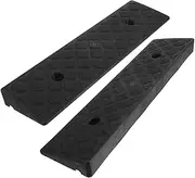 HEALSOPTHY Plastic Ramps for Driveways Door Thresholds 2pcs Wheelchair Scooter Access Ramp Vehicle Motorcycle