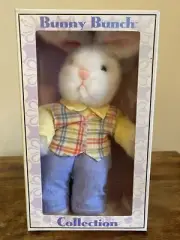 Vintage Russ Bunny Bunch Collection Boy Bunny Rabbit Stuffed Animal Plush 11”